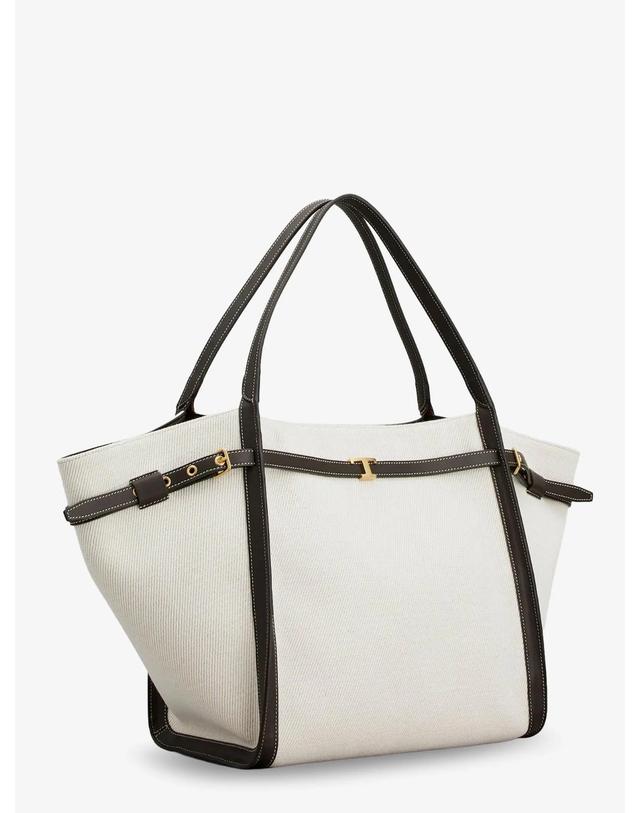 토즈 [해외직구][N85]토즈 XBWTIMAT300U6J 여성 토트백 쇼퍼백 숄더백 TODS Tim canvas and leather Medium Shopping Bag 착용컷