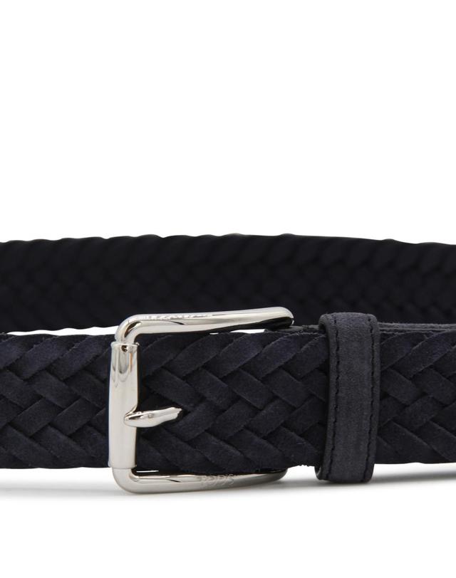 토즈 [해외직구][B47]토즈 XCMCPR23100HMK9998 남성 벨트 허리띠 BLUE LEATHER BELT 착용컷