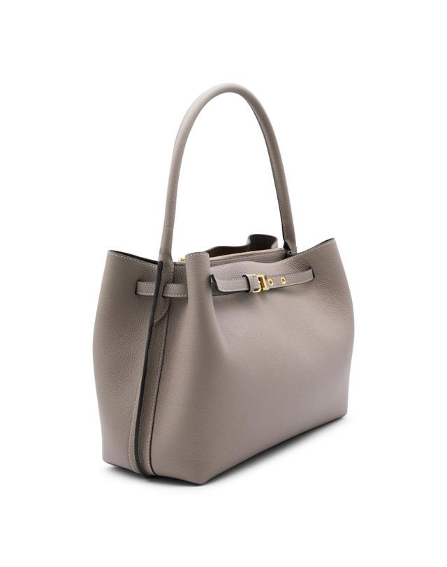 토즈 [해외직구][B47]토즈 XBWTIMJ0200WKAC413 여성 탑핸들백 토트백 GREY LEATHER TOTES 착용컷
