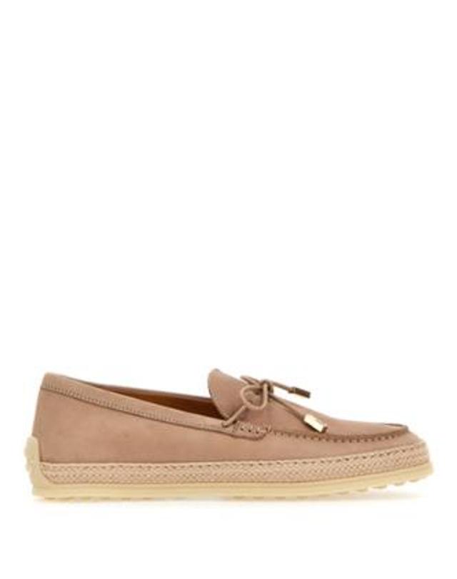 토즈 [해외직구][G95]토즈 XXW92K0JV70UFQM027 여성 에스파드류 로퍼 LEATHER AND RAFFIA LOAFER 착용컷