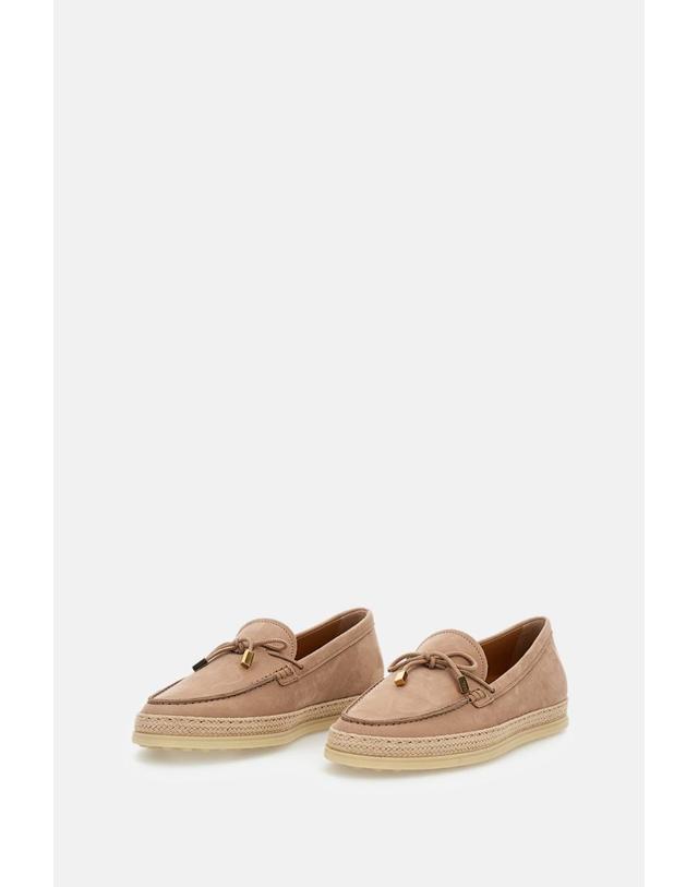 토즈 [해외직구][G95]토즈 XXW92K0JV70UFQM027 여성 에스파드류 로퍼 LEATHER AND RAFFIA LOAFER 착용컷