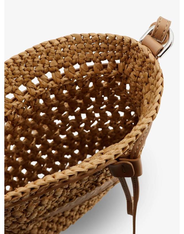토즈 [해외직구][N85]토즈 XBWEBLR0100RGM 여성 숄더백 버킷백 토트백 TODS Raffia bucket bag with crochet motif 착용컷