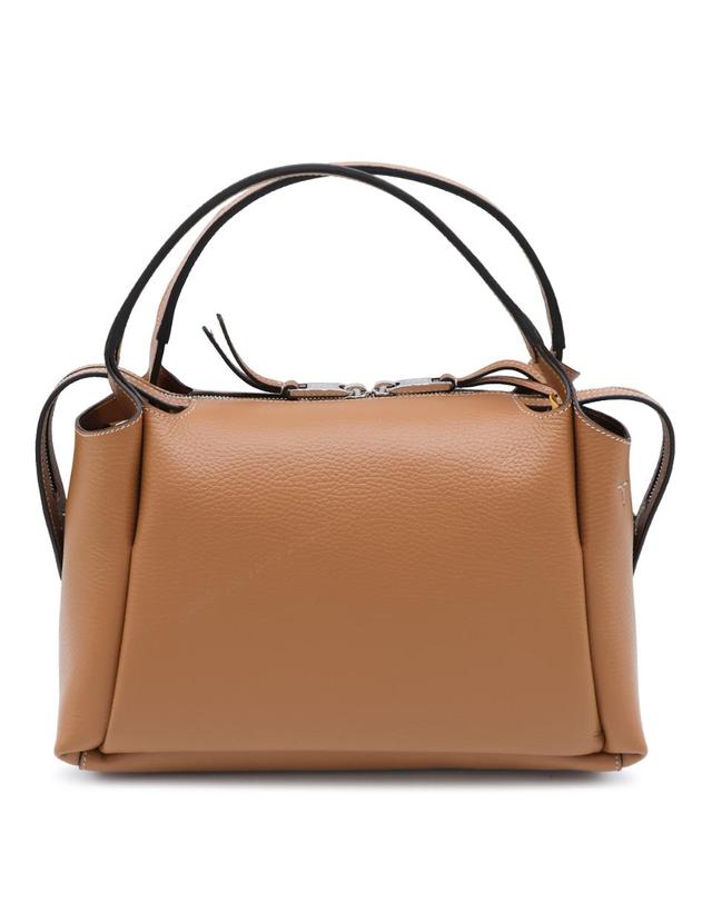 토즈 [해외직구][Q11]토즈 XBWAPAU9200QRIS410 여성 탑핸들백 가방 DARK BROWN LEATHER APA SMALL TOP HANDLE BAG 착용컷