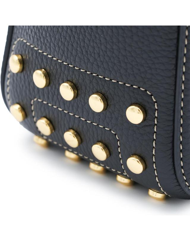 토즈 [해외직구][B47]토즈 XBWGMTH0100VROB999 여성 토트백 탑핸들백 숄더백 쇼퍼백 BLACK LEATHER METAL DOTS SHOULDER BAG 착용컷