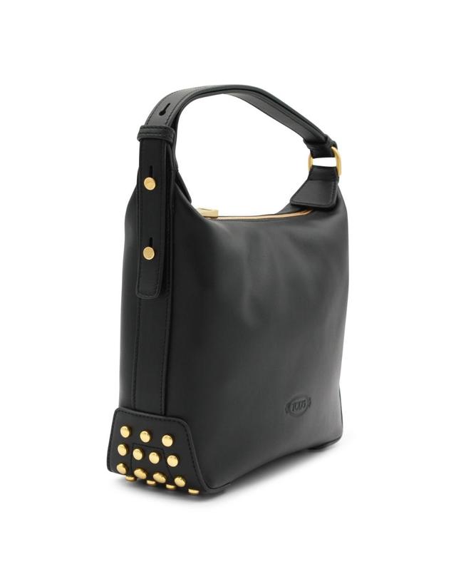 토즈 [해외직구][B47]토즈 XBWGMTE0100RORB999 여성 토트백 탑핸들백 숄더백 쇼퍼백 BLACK LEATHER METAL DOTS MINI SHOULDER BAG 착용컷