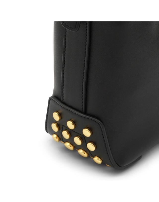 토즈 [해외직구][B47]토즈 XBWGMTE0100RORB999 여성 토트백 탑핸들백 숄더백 쇼퍼백 BLACK LEATHER METAL DOTS MINI SHOULDER BAG 착용컷