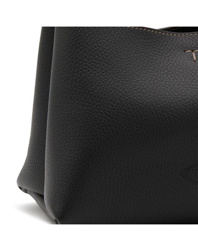 토즈 [해외직구][B47]토즈 XBWAPAEL000QRIB999 여성 토트백 탑핸들백 가방 BLACK LEATHER TOP HANDLE BAG 착용컷