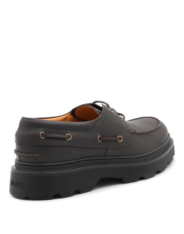 토즈 [해외직구][B47]토즈 XXM24L0JP00UFSS808 남성 로퍼 페니로퍼 BROWN LEATHER LOAFERS 착용컷