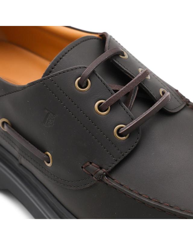 토즈 [해외직구][B47]토즈 XXM24L0JP00UFSS808 남성 로퍼 페니로퍼 BROWN LEATHER LOAFERS 착용컷