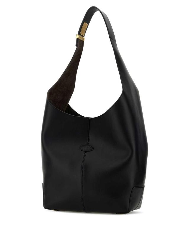 토즈 [해외직구][X45]토즈 XBWDBMS0400UCT B999 여성 숄더백 크로스백 버킷백 탑핸들백 Black leather Tod s Di Bag Folio bucket bag 착용컷