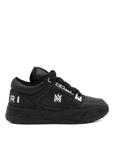 [해외직구][B47]아미리 AMFOSR1152001 남성 로우탑 스니커즈 BLACK LEATHER METALLIC MA 1 SNEAKERS