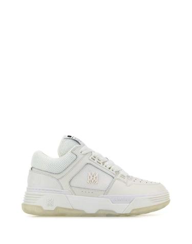 [해외직구][X45]아미리 AMFOSR1097 WHITE 남성 스니커즈 단화 남자스니커즈 White leather and fabric MA 1 sneakers