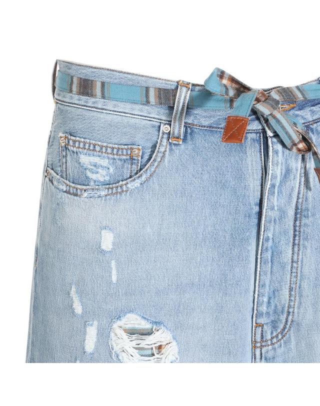 아미리 [해외직구][Q11]아미리 AMBMJE1132839 남성 데님진 청바지 LIGHT BLUE COTTON JEANS 착용컷