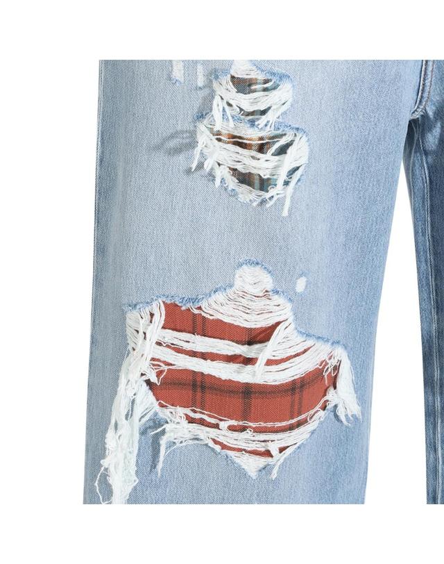 아미리 [해외직구][Q11]아미리 AMBMJE1132839 남성 데님진 청바지 LIGHT BLUE COTTON JEANS 착용컷
