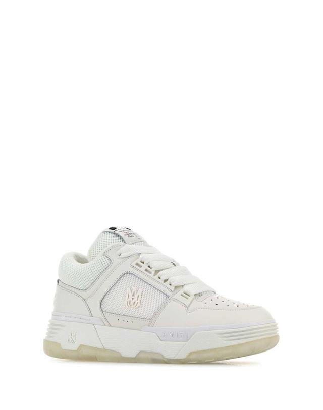 아미리 [해외직구][X45]아미리 AMFOSR1097 WHITE 남성 스니커즈 단화 남자스니커즈 White leather and fabric MA 1 sneakers 착용컷