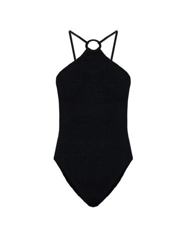 [해외직구][A94]훈자지 JASMINE SWIM MBLACK 여성 비치웨어 수영복 HUNZA G HUNZA G Jasmine One Piece Swimsuit