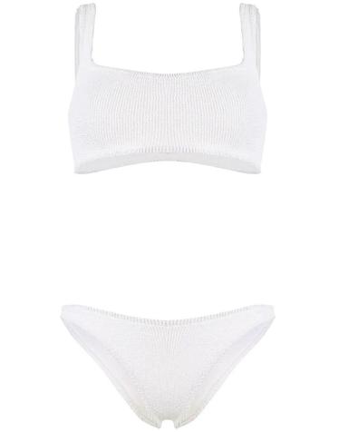 [해외직구][A94]훈자지 XANDRA BIKINIWHITE 여성 비치웨어 수영복 HUNZA G HUNZA G Xandra Bikini