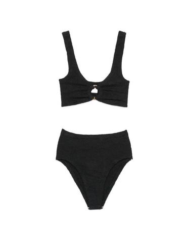 [해외직구][A94]훈자지 NADINE GOLD MBLACK 여성 비치웨어 수영복 HUNZA G HUNZA G Bikini Nadine