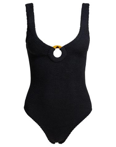[해외직구][V90]훈자지 CELINE SWIMCRINKLEBLACK 여성 수영복 원피스 비키니 스윔웨어 Beachwear