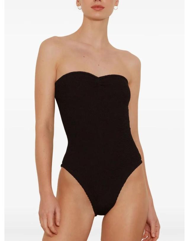 훈자 지 [해외직구][A94]훈자지 BROOKE SWIMBLACK 여성 비치웨어 수영복 HUNZA G HUNZA G Brooke One Piece Swimsuit 착용컷