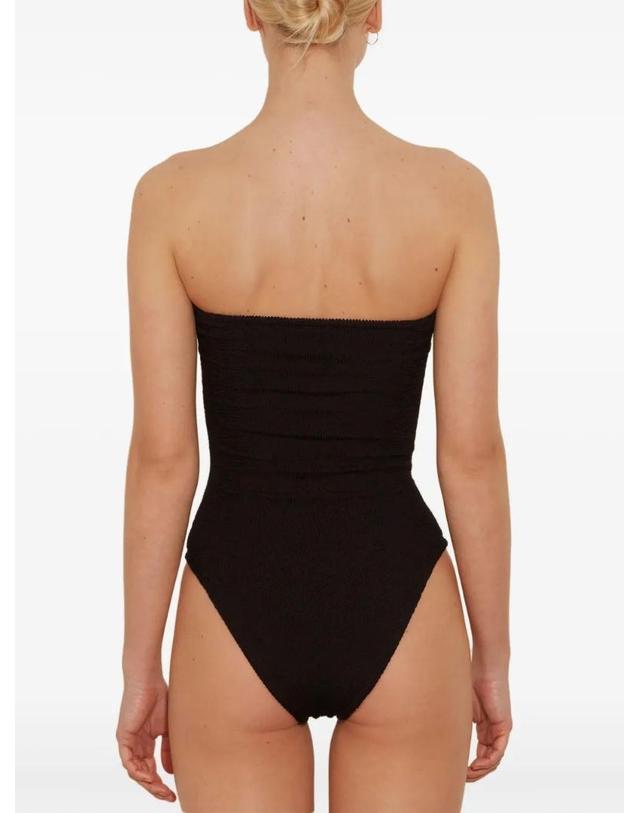 훈자 지 [해외직구][A94]훈자지 BROOKE SWIMBLACK 여성 비치웨어 수영복 HUNZA G HUNZA G Brooke One Piece Swimsuit 착용컷