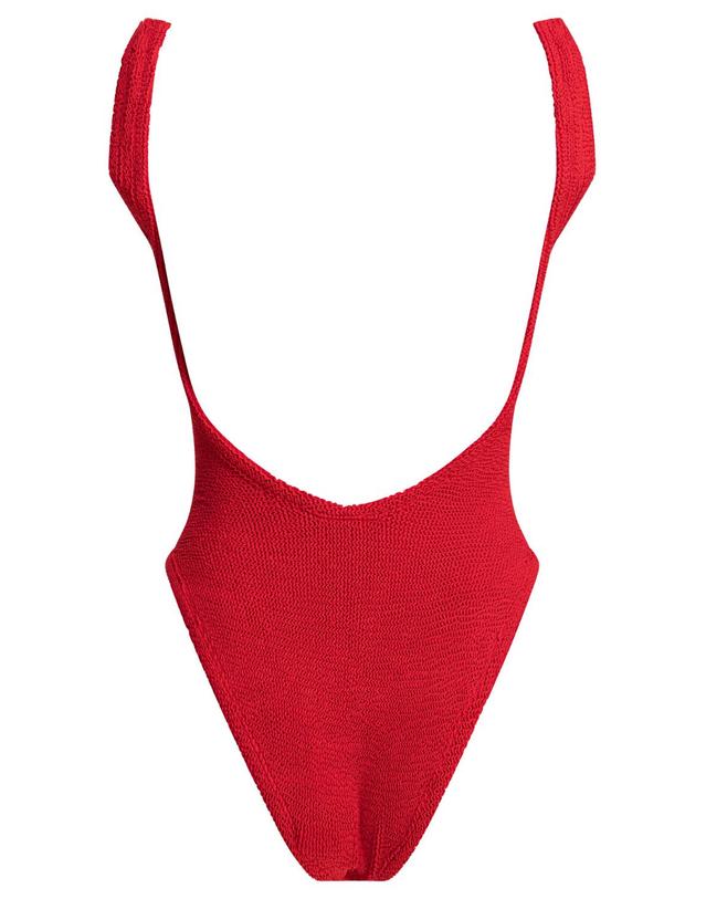 훈자 지 [해외직구][V90]훈자지 SQUARE NECK SWIMCRINKLERED 여성 수영복 원피스 비키니 스윔웨어 Beachwear 착용컷