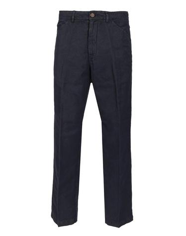[해외직구][A94]ORIGINAL VINTAGE PARKER201INDACO 남성 바지 면바지 트라우저팬츠 ORIGINAL VINTAGE ORIGINAL VINTAGE Cotton And Linen Blend Trousers