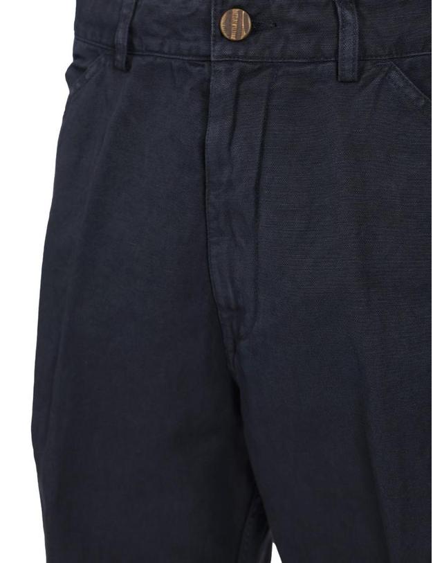 오리지날 빈티지 [해외직구][A94]ORIGINAL VINTAGE PARKER201INDACO 남성 바지 면바지 트라우저팬츠 ORIGINAL VINTAGE ORIGINAL VINTAGE Cotton And Linen Blend Trousers 착용컷