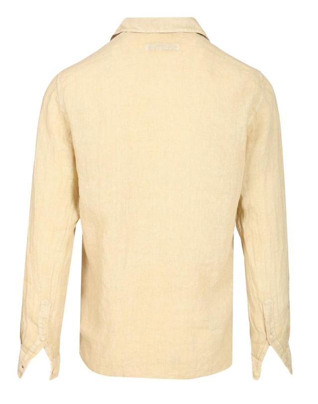 오리지날 빈티지 [해외직구][A94]ORIGINAL VINTAGE EROS217AVENA 남성 셔츠 ORIGINAL VINTAGE ORIGINAL VINTAGE Linen Shirt 착용컷