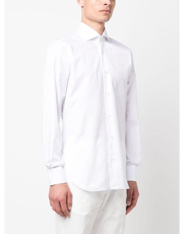 바르바 [해외직구][A94]BARBA I1U13P01PZ5009U0001 남성 셔츠 BARBA BARBA White I Semi Slim Shirt 착용컷