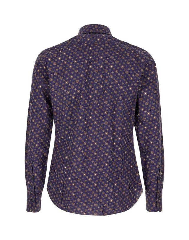 바르바 [해외직구][W63]BARBA 50025LIU13 0003 남성 셔츠 남방 Camicia in popeline con stampa 착용컷