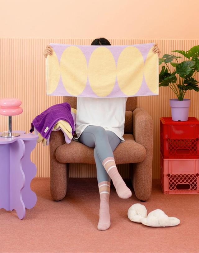 올리 올리 블루벨컬렉션(4p/패키지) 순면100% 국내생산 디자인 호텔수건 착용컷