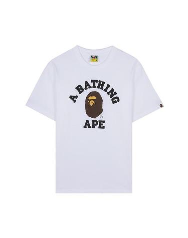 [베이프] SS26 남성 콜리지 티셔츠 001TEM301001MWHT