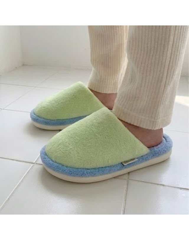 엘리무아 투컬러 실내화/거실슬리퍼(4colors) 착용컷