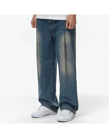[비얼디드키드] VINTAGE BANDING DENIM PANTS MID WASHED (B23FWMP09MWA1-W)