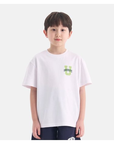 [본사]스몰 로고 반팔티셔츠 (오프 화이트) UV262ISS01_OWH