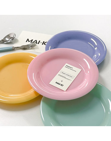 [마호]파스텔 멜라민 디저트 접시(190파이) x 4pcs
