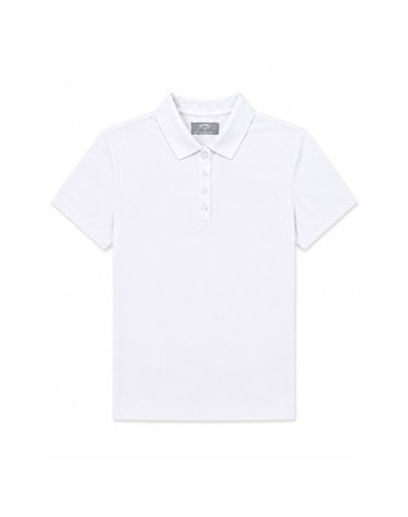 캘러웨이 SS26 여성 토너먼트 골프 반팔티셔츠 화이트 CGKS80V0