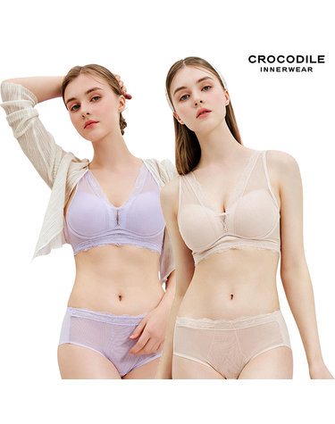 [크로커다일] 360 인견 라이크라 파워넷 4종세트 라벤더 베이지 CDW4N5254_T