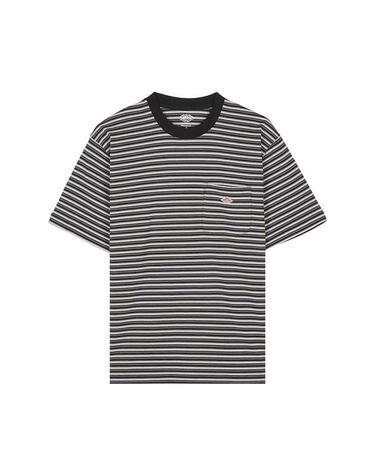 [단톤] SS26 남성 반팔 포켓 티셔츠 DT C0198 TCB CHARCOAL X BLACK MULTI