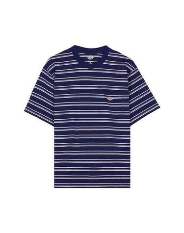 [단톤] SS26 남성 반팔 포켓 티셔츠 DT C0198 TCB NAVY X BEIGE MULTI