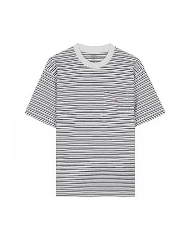 [단톤] SS26 남성 반팔 포켓 티셔츠 DT C0198 TCB ECRU X BLACK MULTI