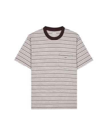 [단톤] SS26 남성 반팔 포켓 티셔츠 DT C0198 TCB BEIGE X BROWN MULTI