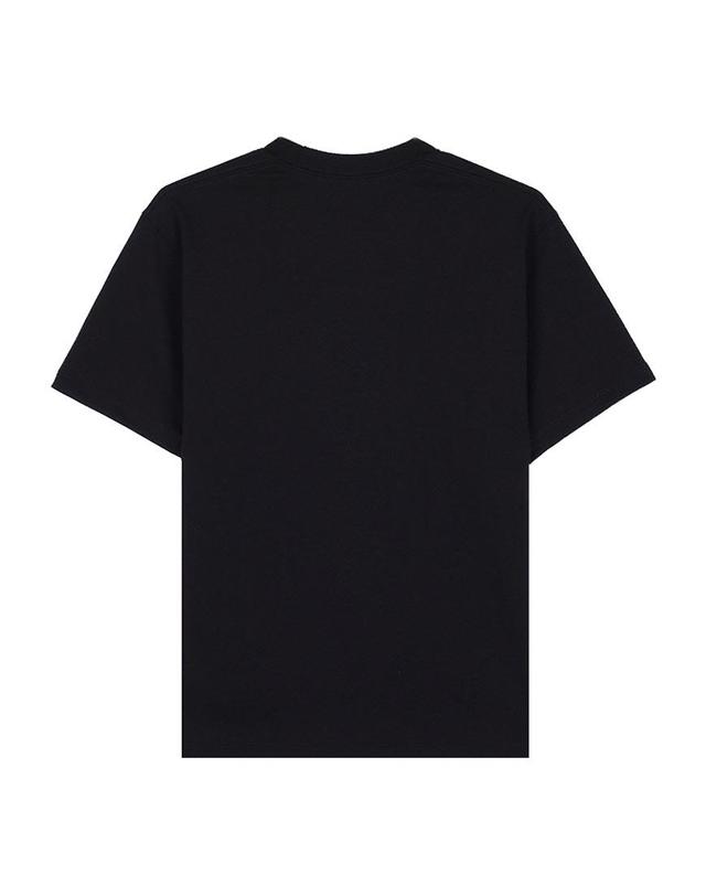 단톤 [단톤] SS26 여성 반팔 포켓 티셔츠 DT C0197 TCB BLACK 착용컷