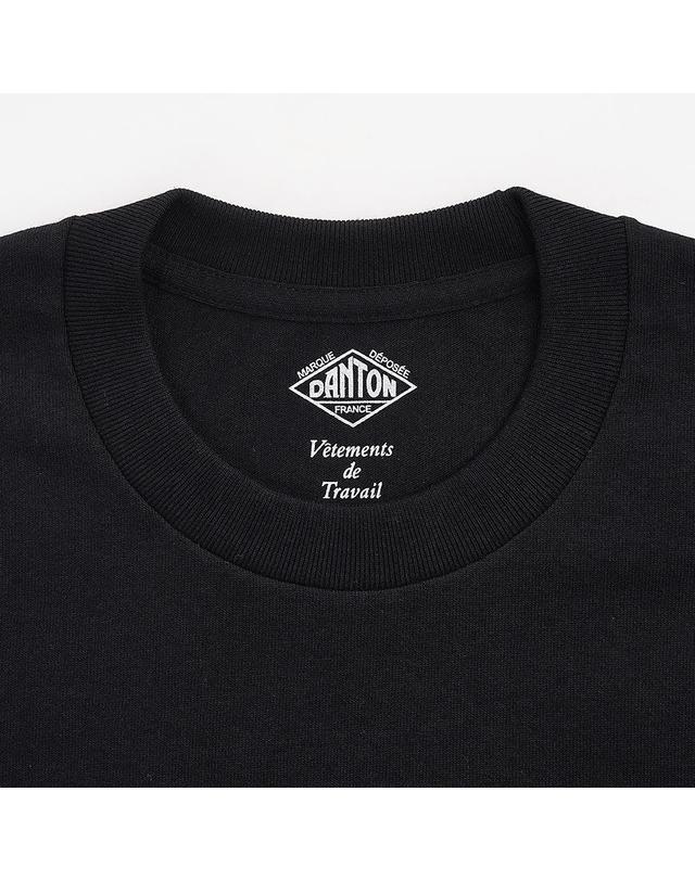 단톤 [단톤] SS26 여성 반팔 포켓 티셔츠 DT C0197 TCB BLACK 착용컷