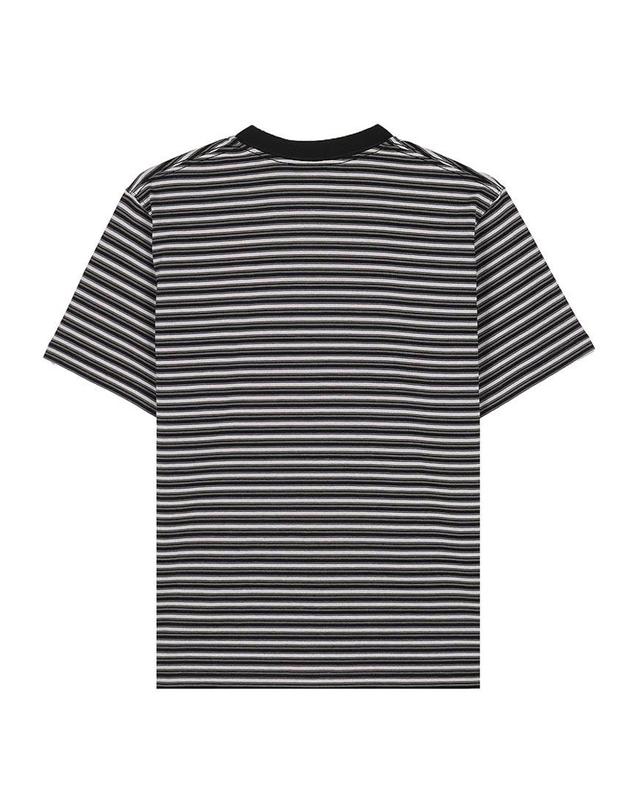 단톤 [단톤] SS26 여성 반팔 포켓 티셔츠 DT C0197 TCB CHARCOAL X BLACK MULTI 착용컷