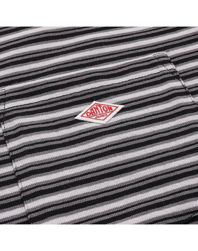 단톤 [단톤] SS26 남성 반팔 포켓 티셔츠 DT C0198 TCB CHARCOAL X BLACK MULTI 착용컷