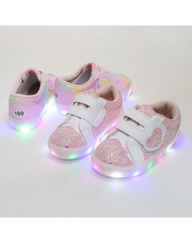 [보리보리] 바니비 하트 벨트 여아 led운동화 키즈 유아운동화 아기신발