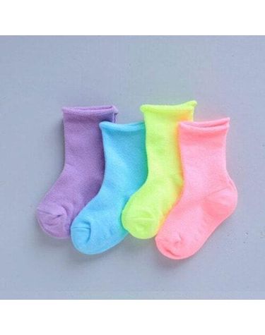 [보리보리] 무배유아아동양말 p형광 망사돌돌이 남아아기여아 도레미양말
