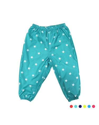 [보리보리] 유아동 미술 가운 방수바지-별빛 / 갯벌 체험 놀이 물감 교실 촉감 교육 보호 팬츠